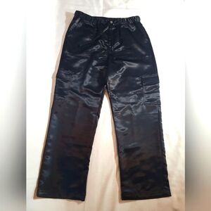 Caribbean Joe Petite Black Slinky Cargo Pants Women's Size PM